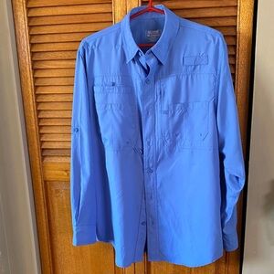 Reel Legends Men's Blue Shirt Jacket